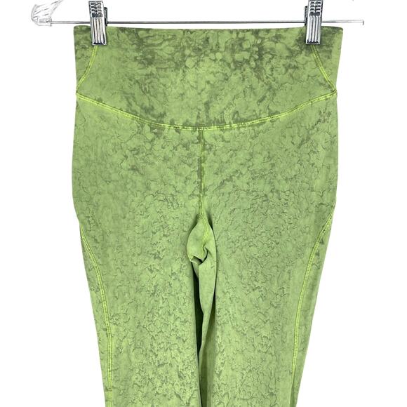 Lululemon Base Pace High Rise Crop 23" City Grit Green Multi Size 6 - Picture 4 of 10